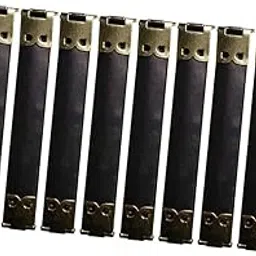 MERISHOPP 10x Shrapnel Purse Making Supplies Metal Frame Kiss Clasp 8X1.4 cm Silver-picture-16