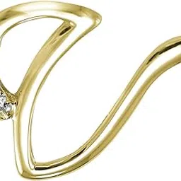 avsar 18k (750) Yellow Gold and Diamond Pendant for Women-picture-48