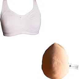 sugar shell brands private limited Sugar Shell Cotton Cloud Full-Coverage mouded Mastectomy Bra & Mammory-Light Weight Polyfill Symmetric Tear-Drop Breast prosthetics-picture-35