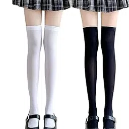 aeenioy 2Pairs Stockings For Girls Knee Length Socks For Women Heated Socks For Women Pair 1 Socks Womens Over Knee High Thigh Girls Sexy Solid Fashion High Thermal Non-Slip Sock Essentials Wardrobe Ladies-picture-22