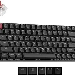 Keychron K2 75% Layout QMK Wireless and Wired Options Mechanical Keyboard Super Red Switch, Paired with Shine-Through Double-Shot PBT Keycaps for Mac Windows-Version 3-image-60