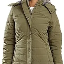 globus Women Mock Neck Winter Wear Insulator Puffer Jacket With Soft Functional Hood-picture-31