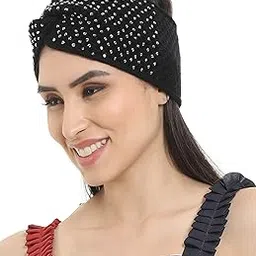 Studded Acrylic Woolen Skull Stretch Headband/Ear Warmer/Cap/Hair Accessory for Women & Girls for Winters-image-89