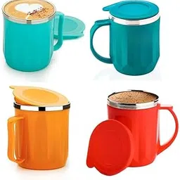 SSE Double Wall Vacuum-Insulated Stainless Steel Mug with Leak-Proof Lid | Hot and Cold Retention Travel Cup for Tea, Coffee & Milk – Durable Design for Office, Home & Outdoors (Multicolour)-picture-10