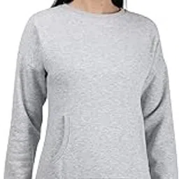 monte carlo Women Cotton Blend Round Neck Solid Sweatshirt-221049682-11-picture-36