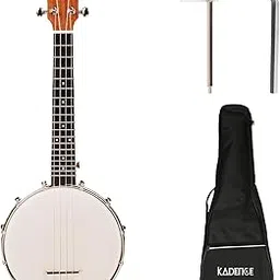 Kadence Banjo 24"- 4 strings, Mahogany Wood Matt Finish Ukulele Concert Size with Drum Head, Banjo Kit with Closed Back and Bag (Banjolele)-picture-47