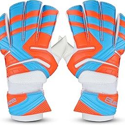 Nivia Blaze Synthetic Goalkeeper Gloves for Men & Women, Positive Roll Hybrid Cut, Extra Grip (Orange/Black), Small-picture-43