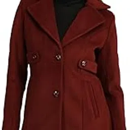 honnete Regular Fit Solid Long Sleeves Button Closer Women Coat For Winter-picture-51