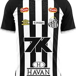 Santos Black and White Home Football FT Jersey 2025/26 for (Kids & Mens)-image-16