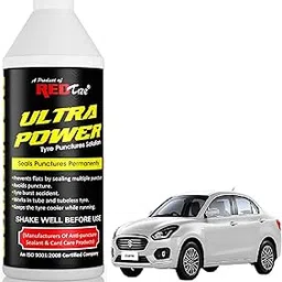 RedLife Ultra Power Tyre Puncture Solution, Anti-Puncture Sealant for Tube and Tubeless Tyres, Permanent Sealing for Car-image-83