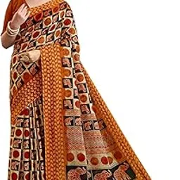 tamaira fashion Women's Elephant Printed Pure Soft Cotton Mulmul Saree Without Blouse Piece(11954_Parent)-picture-32