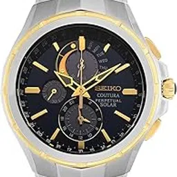 seiko Stainless Steel Analog Black Dial Silver Strap Men's Watch-Ssc798P1-picture-10