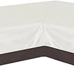 Easy-Going Outdoor L-Shaped Sectional Sofa Cover 104"X83" UV Resistant Patio Sectional Couch Cover Waterproof Lawn Patio Furniture Cover (Right Facing, Beige/Brown)-picture-15