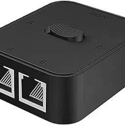 Kebidumei 1000Mbps RJ45 Splitter 1 to 2 to 1 Ethernet Adapter LAN Connector RJ45 Splitter Switch Coupler for Laptop Power-picture-30