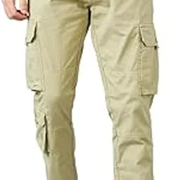 spykar Men Green Straight Fit Mid Rise Casual Cargo-picture-11