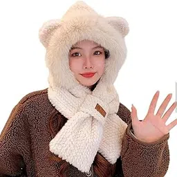 Women Winter Cap Woolen Knitted Warm Hat (Fur Inside) Twist Color Winter Very Soft Warm Cap-image-94