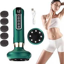 YUGMI SHOP Electric Cellulite Massager for Abdomen 12 Gears LED Intelligent Air Breathing Cupping Massage Device Portable Electric Cupping Machine With Warming Electric Vacuum Cupping Therapy Machine-picture-23