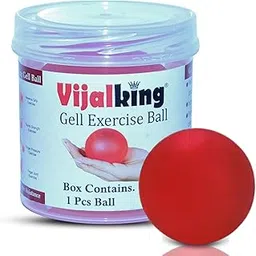 Vijalking® Gel Exercise Ball | finger exercise equipment | finger exerciser - Hand Therapy | Physio Gel Ball |finger exerciser physiotherapy ball | stress relief ball-Red-picture-28