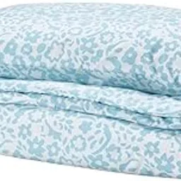 Ikea CYMBALBLOMMA Duvet Cover and 2 Pillowcases, White/Blue, 240x220/50x80 cm (94x87/20x31)-picture-13