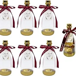 HASTHIP® 6Pcs Gift Boxes Champagne Bottle Candy Boxes Plastic Gift Containers for Weddings, Birthdays, Christmas, Parties,New Year, Thanksgiving, Halloween-picture-16