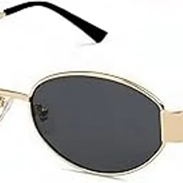 roshfort Retro Oval Sunglasses for Women & Men | Trendy Metal Sun Glasses Classic Shades | UV400 Protection D2-picture-11