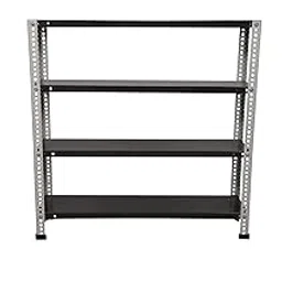 Mil-Nil Prime CRC Sheet 24 Gauge Multipurpose Storage Rack with 4 Standing Shelf Units for Home & Kitchen, Office & Industry - (36X36X9 in, 9.7 Kg | Light Grey)-picture-28