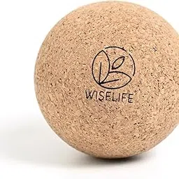 Wiselife Deep Tissue Foot Massager Ball | High Density Massage Roller For Pain Relief, Physiotherapy For Back, Foot & Hand | Trigger Point Therapy Massage Ball For Recovery (Cork), Beige-picture-22