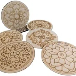 Datar Sales Mandala Art Kit with 6 Mandala Boards (10.5x10.5 cm), 1 Display Stand (7x3.5 cm), 12 Vibrant Colors & 1 Paint Brush DIY Painting Set for Children & Adults-picture-64