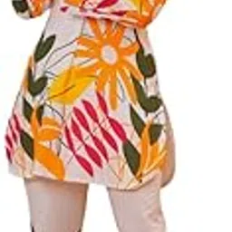 ikshvaku Women's Cotton Printed Co Ord Set for Women Short Kurti and Pant Set for Women-picture-48