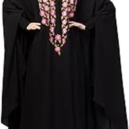 Smoking Sleeve Resham Embroidery Irani Kaftan/Burqa/Naqab-picture-37