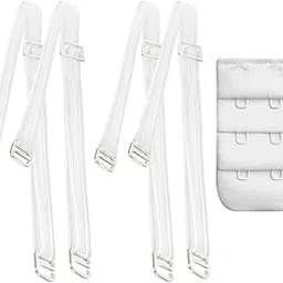 spongy hub Women's Detachable Transparent Straps Bra,Bra Strap Transparent Plastic With Bra Extender (Free Size)-picture-42