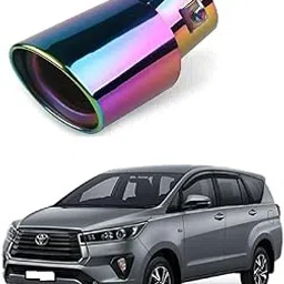 Stylish Car Show Exhaust Tube in Stainless Steel Colour Tube-Silencer Muffler Tip Pipe for Toyota Innova Crysta-picture-31