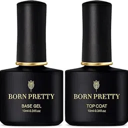BORN PRETTY Gel Nail Polish Black Spar Series Color UV LED Lamp Required DIY Soak Off UV Gel Nail Varnish (BP-10ml- Base & Top Coat - Black Series)-picture-16