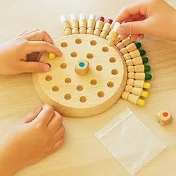 TOYTONIC Wooden Color Memory Game for Kids Age 3+ – Brain Puzzle Toy for Boys, Girls & Adults | Indoor Educational Board Matching Challenge,Birthday Gift, Family Party Play, Montessori Learning Set-picture-56