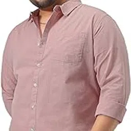 urbano plus Men's Cotton Full Sleeve Regular Fit Casual Solid Slub Shirt with Spread Collar-picture-35
