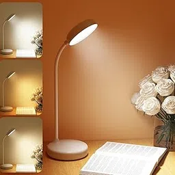 FULMINE Desk Lamp with Touch Sensor On/Off, USB Rechargeable, 3-Level Brightness, 360° Adjustable Arm, LED Night Light - Perfect for Home Office, Dorms, Kids' Rooms, and Study Rooms-image-62