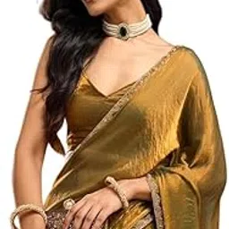 sareya veela Women's Pure Soft Two Tone Zimmy Choo Silk Sarees With Lace Border, Banglori Blouse-picture-17