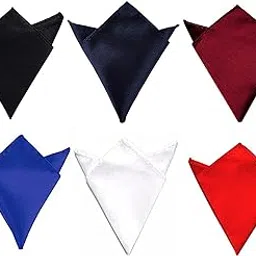 michelangelo pack of six pocketsquare (black,navy,maroon,blue,white,red)-picture-36