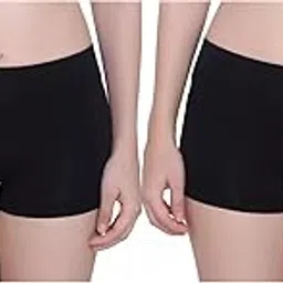 KUNJ Enterprise Women Pure Cotton Seamless Plain Solid Boyshort Panties for Women Underwear Briefs Low-Waist Boyshorts Stylish Undergarments | Boy Shorts for Girls (Pack of 2)-image-20