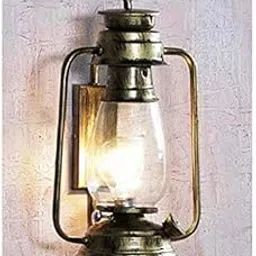 SVDK Brass Antique Lantern Wall Light Sconce Lamp (Pack of 1, Without Bulb)-picture-26