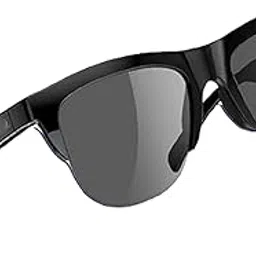 Bluetooth Audio Smart Glasses for Men Women, Smart Sunglasses with Speakers and Mics Open Ear Music Hands-Free Calling, Volume Control, Anti-UV Lens, IP4 Waterproof Classic Black-image-38