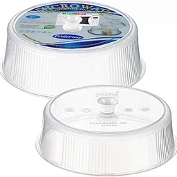 primeway Primeway® Plastic Microwave Lid Food Splatter Cover, 8.25" & 9.5", 2 Pcs, Clear Transparent-picture-11