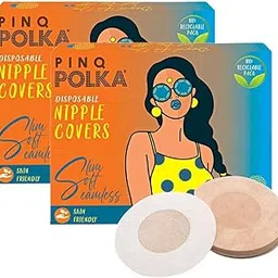 Premium Disposable Nipple Cover Pasties Stickers for Women| Skin Friendly |Breathable| Sweat Proof |Up to 12 Hrs Sticking Capacity |Reusable Cloth Bag - 20 Pcs-image-7