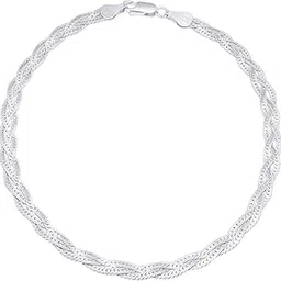 zavya 925 Sterling Silver Anklet (Single) | Gift for Women & Girls | With Certificate of Authenticity & 925 Hallmark-picture-11