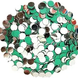 PMW - Mirrors for Embroidery Works, Aari Work, Maggam Work - Pack of 150 - Size 1Cm - Color Silver-picture-69