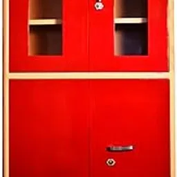 P.S.D Steel Furniture Solid Steel Almirah with Safe (Red)-image-87