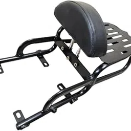 SEFLIPO® Bullet Enfield Backrest Heavy Premium Quality with Carrier For Thunderbird 350 | 500 | X350 | X500 Only-picture-18