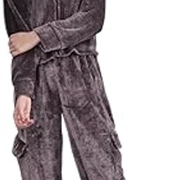neudis Women's Velvet 2-Piece Co-ord Set, Zip-Up Jacket and Trousers-picture-30