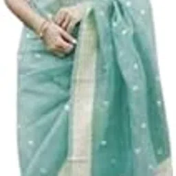 Jahana silk Bhagalpuri Handloom Linen Slub weaving work design saree-picture-29