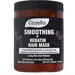 Cozella Professional Smoothing + Keratin Hair Mask, Creamy Hair Mask 1000 ml-picture-30